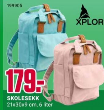Europris Xplor ryggsekk tilbud