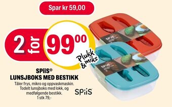 Coop Extra Spiis Lunsjboks Med Bestikk tilbud