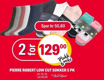 Coop Extra Pierre Robert Low Cut Sokker 5 Pk tilbud