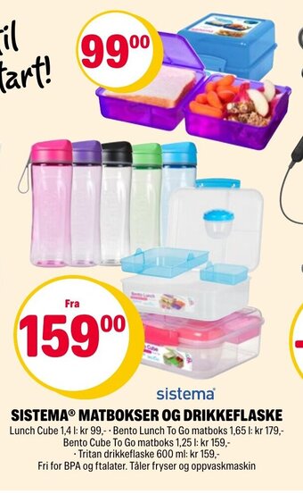 Coop Extra Sistema Matbokser Og Drikkeflaske tilbud