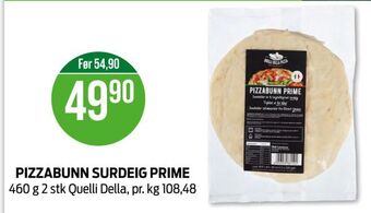 Kiwi Pizzabunn surdeig prime tilbud