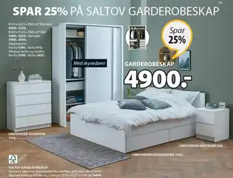 JYSK Saltov Garderobeskap tilbud
