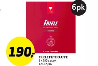 Bunnpris Friele Filterkaffe tilbud