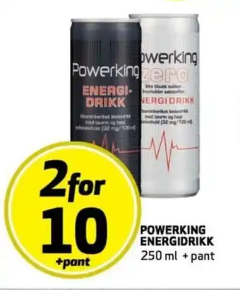 Bunnpris Powerking Energidrink tilbud