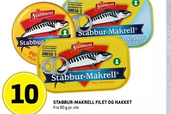 Bunnpris Stabbur Makrell Filet Og Hakket tilbud