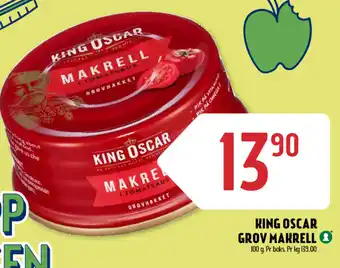 Coop Prix King oscar grov makrell tilbud