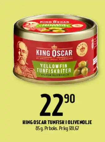 Coop Prix King oscar. tunfisk i olivenolje tilbud