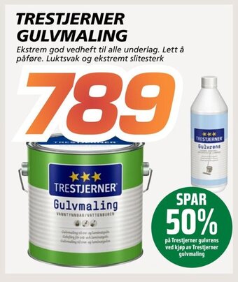 Coop Byggmix Trestjerner Gulvmaling tilbud