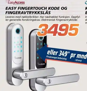 Coop Byggmix Easy Access Fingertouch Kode Og Fingeravtrykkslål tilbud