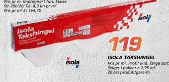 Coop Byggmix Isola Takshingel tilbud