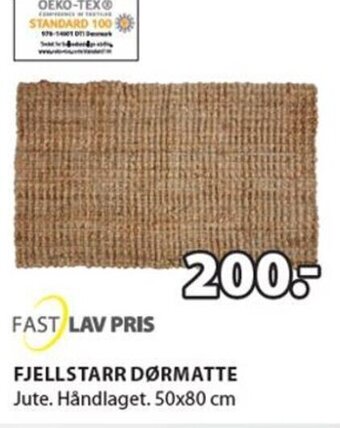 JYSK Fjellstarr Dørmatte tilbud