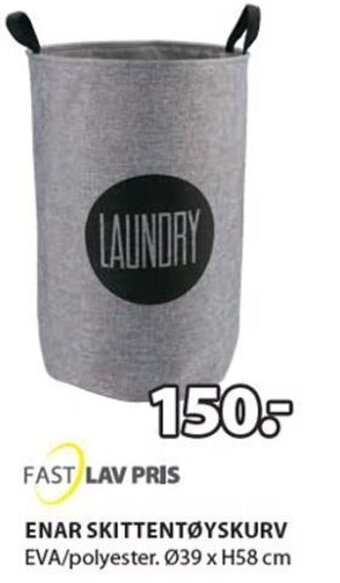 JYSK Enar Skittentøyskurv tilbud