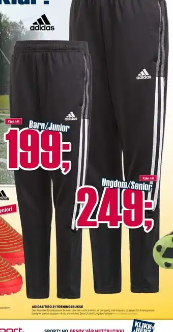 Sport 1 Adidas Tiro 21 Treningsbukse tilbud
