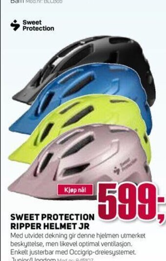 Sport 1 Sweet Protection Ripper Helmet Jr tilbud
