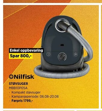 POWER Nilfisk støvsuger tilbud