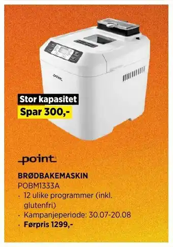 POWER Point Brødbakemaskin tilbud