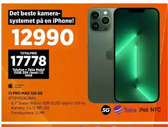 POWER Iphone 13 Pro max 128 gb tilbud