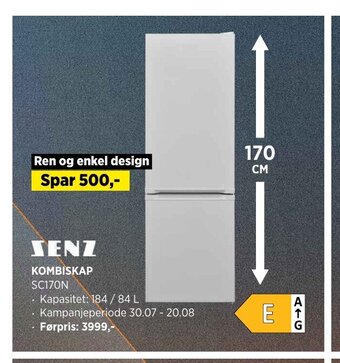 POWER Senz kombiskap tilbud