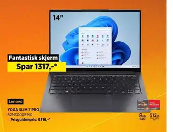 POWER Lenovo Yoga slim 7 pro tilbud