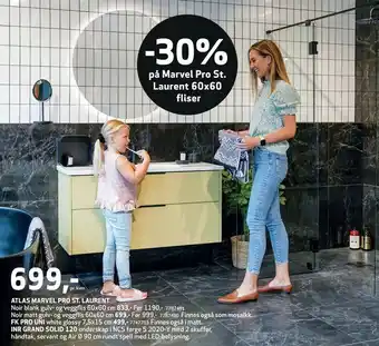 Flisekompaniet Atlas marvel pro st. laurent tilbud