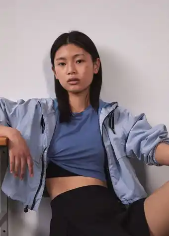 Mango T-skjorte modal cropped tilbud