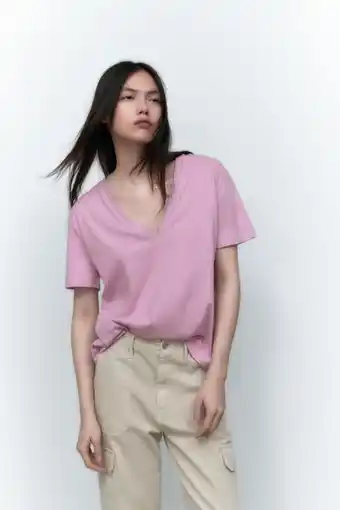 ZARA Basic t-skjorte tilbud