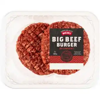 Meny Burger big beef tilbud