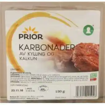 Meny Kalkun karbonader tilbud