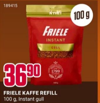 Europris Friele instant kaffe tilbud