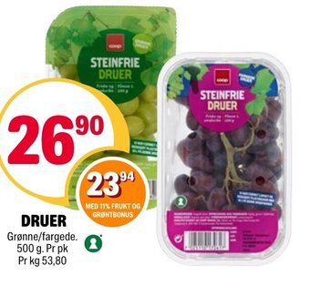 Coop Extra Druer tilbud