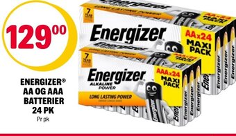 Coop Extra Energizer AA Og AAA Batterier 24 pk tilbud
