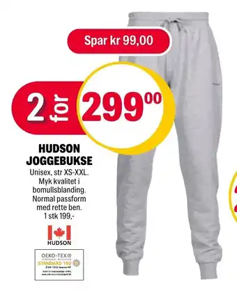 Coop Extra Hudson Joggebukse tilbud