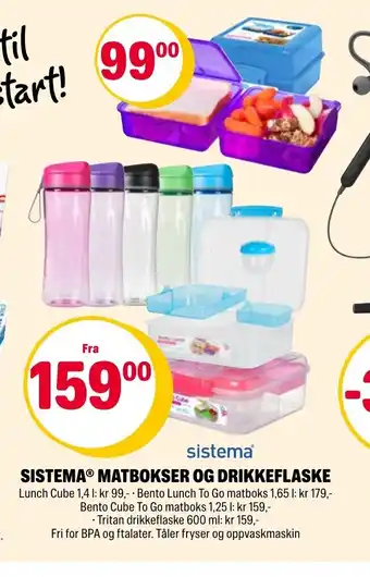 Coop Extra Sistema Matbokser Og Drikkeflaske tilbud