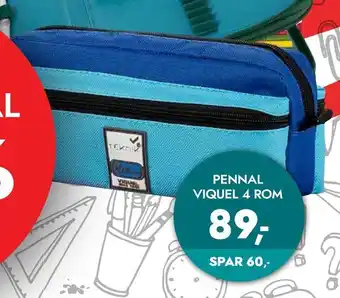 Staples Pennal viquel 4 rom tilbud