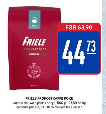 Rema 1000 Friele frokostkaffe koke tilbud