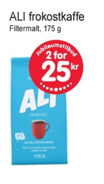 Joker Ali kaffe formalet tilbud