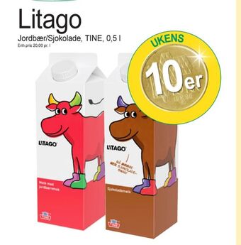Joker Litago jordbærmelk tilbud