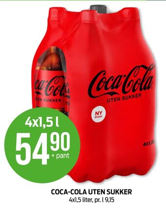Kiwi Coca-cola zero brus tilbud