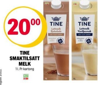 Coop Extra Tine Smaktilsatt Melk tilbud