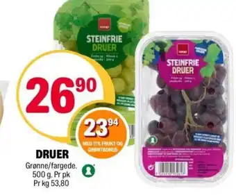 Coop Extra Druer tilbud