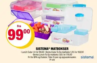 Coop Extra Sistema Matbokser tilbud