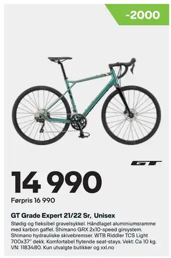 XXL Sport Gt grade expert 21/22 sr, unisex tilbud