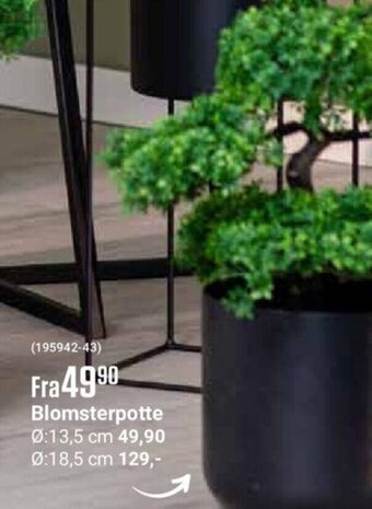 Europris Blomsterpotte tilbud