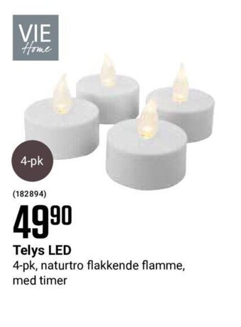 Europris Telys LED tilbud