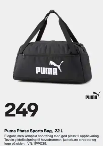 XXL Sport Puma Phase Sports Bag, 22 L tilbud