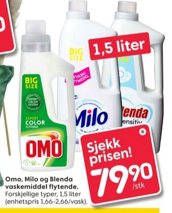 Rusta Omo vaskemiddel-flytende tilbud