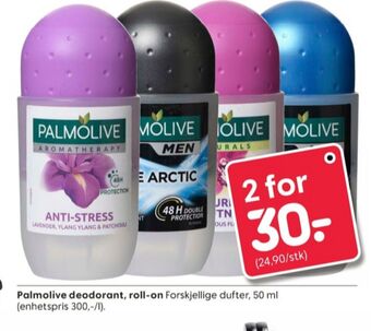 Rusta Palmolive roll-on tilbud