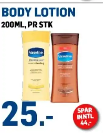 Price Lagerbutikk Vaseline Body Lotion tilbud