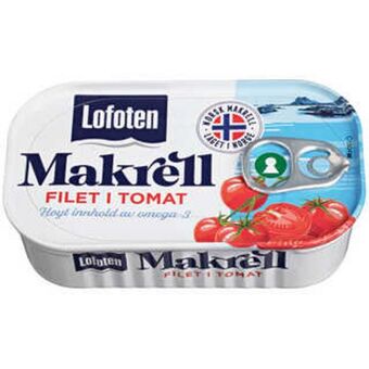 Meny Makrell i tomat tilbud