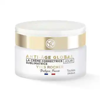 Yves Rocher Dagkrem - mot alle aldringstegn, med pudret finish, 50 ml tilbud